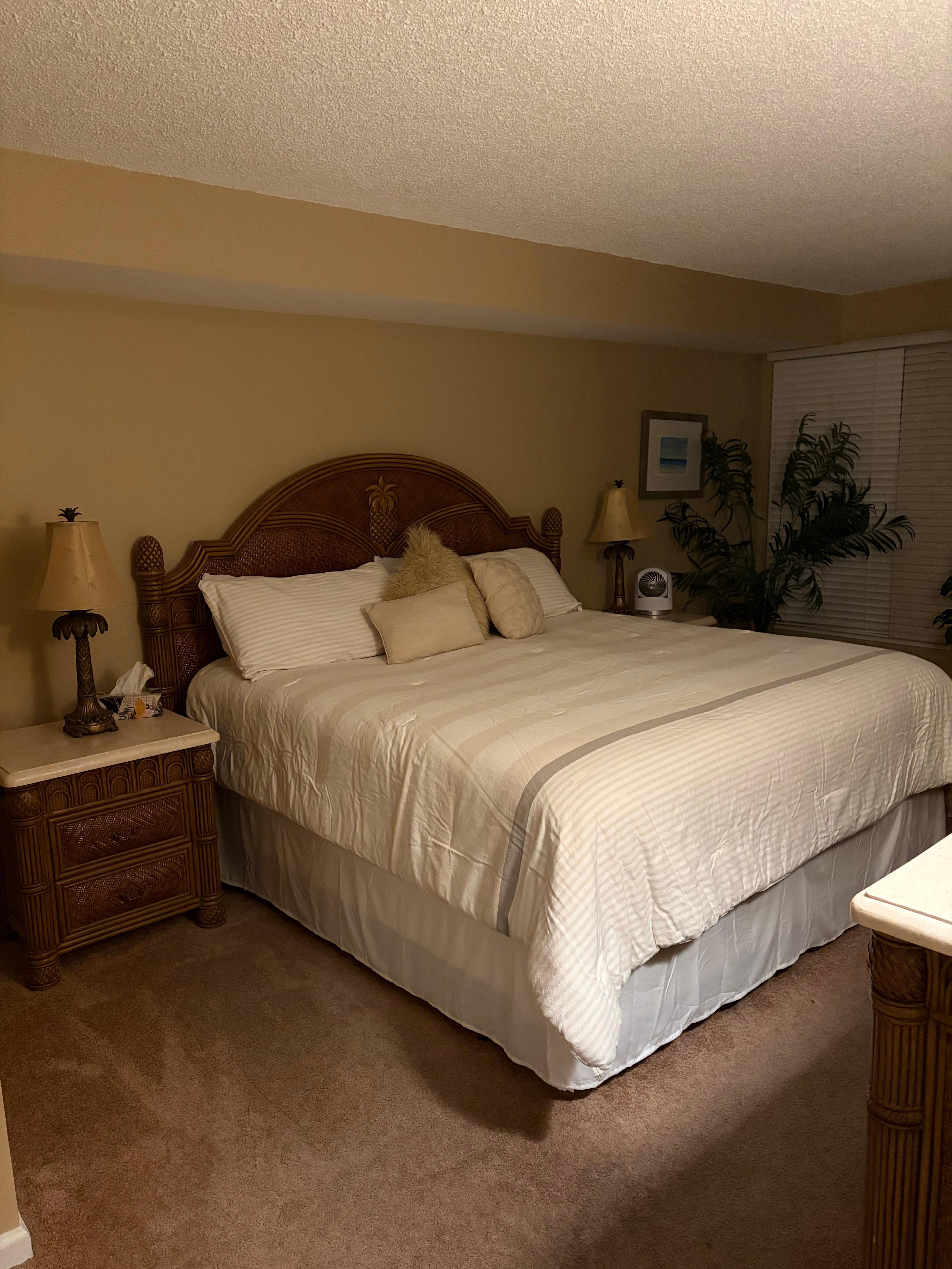 Bedroom with king bed