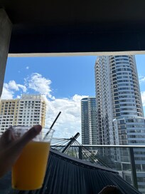 Found a hammock… and a drink!