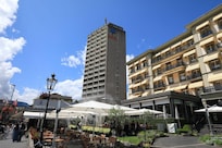 この地域では唯一高層のホテルです。