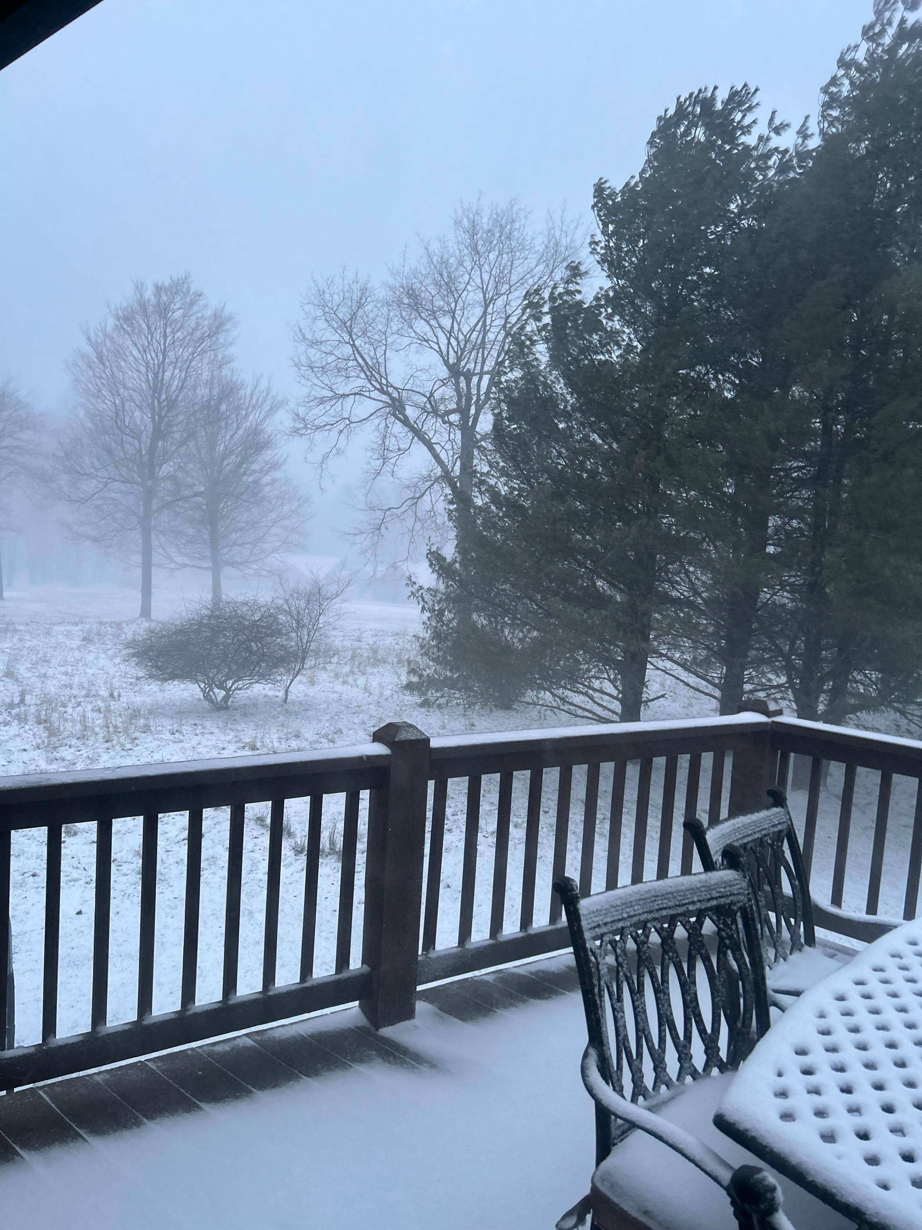 Being able to watch the snow through the large windows was EPIC!!!