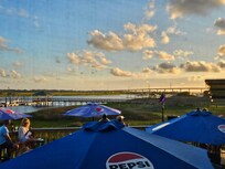 View from our table at Rusty Hooks. Great food & excellent service!