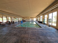 The indoor pool.
