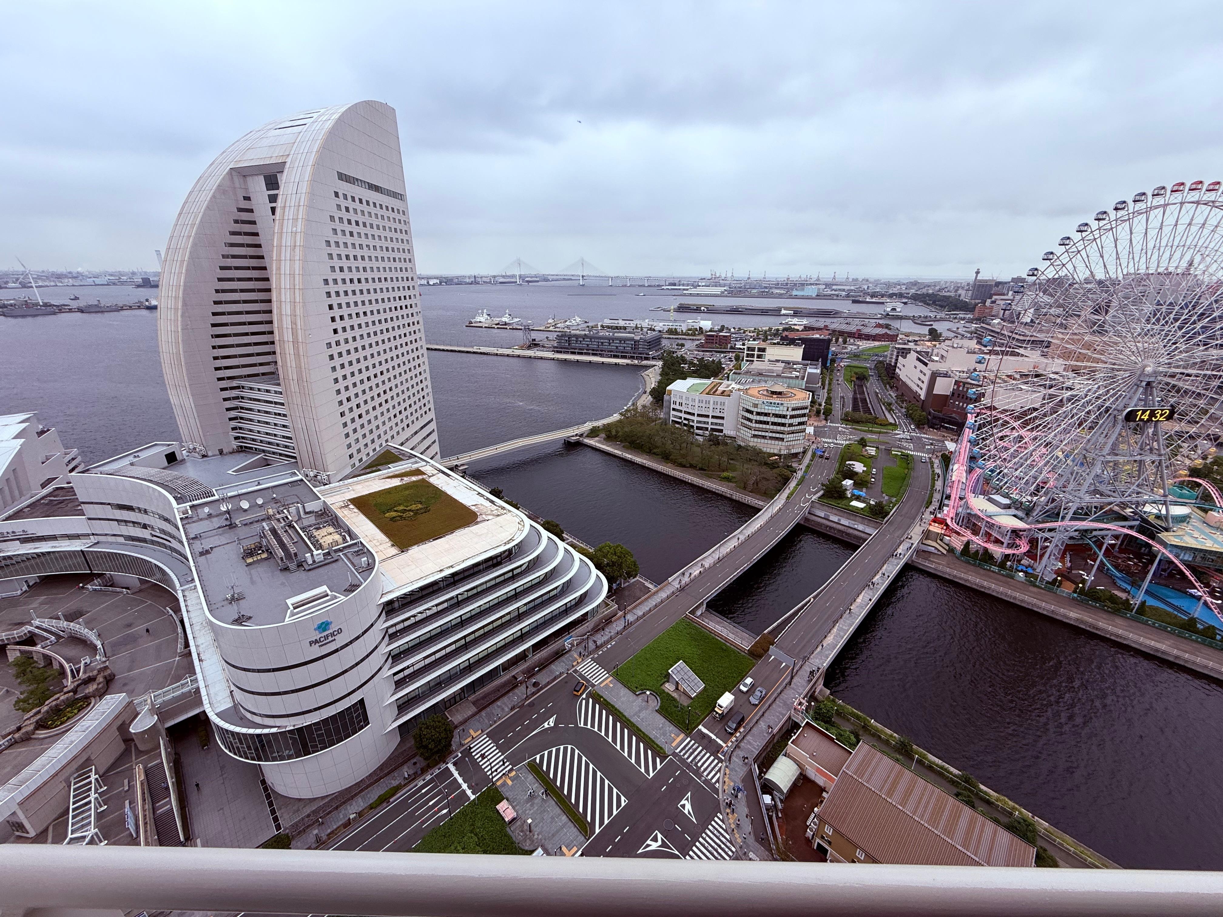 View from our hotel room balcony.