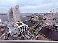 View from our hotel room balcony.