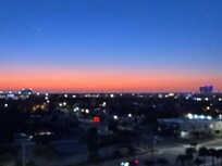 Sunset from outside room door overlooking S Atlantic Ave.