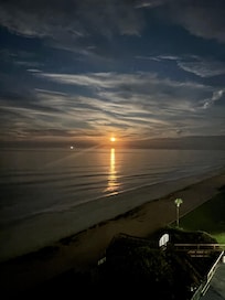Moon rise from balcony