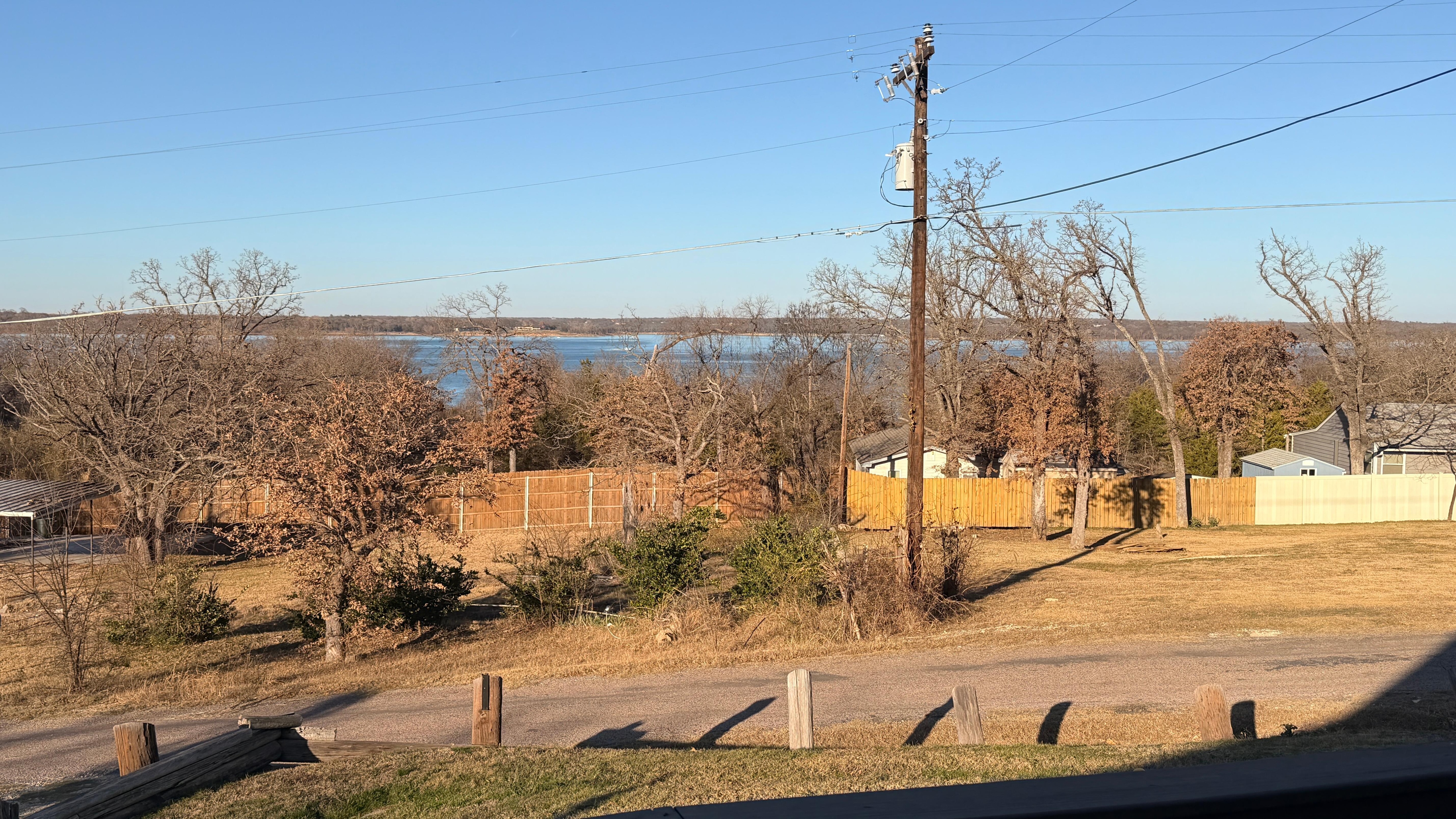 View of the lake from the front deck