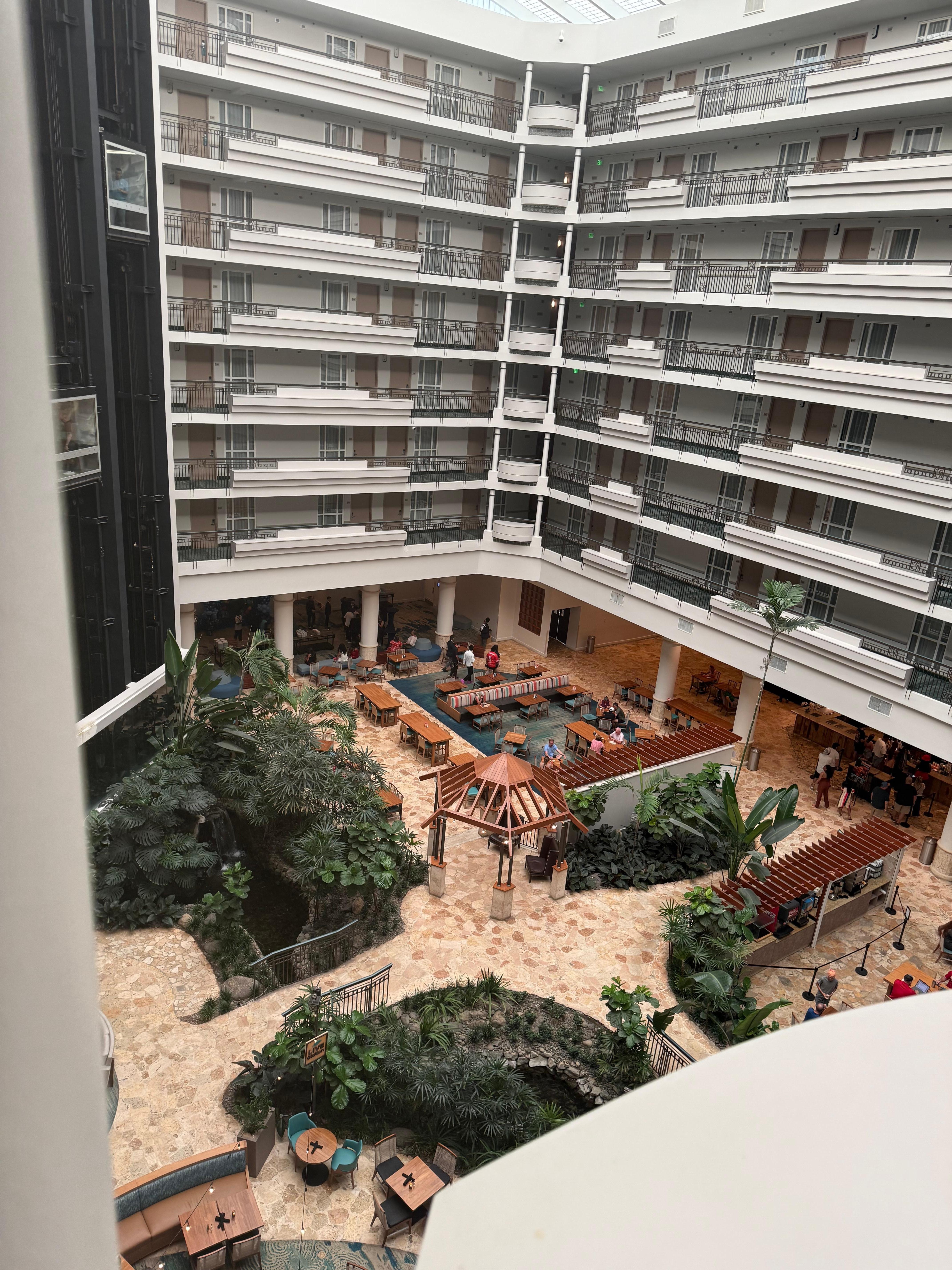 Inside the hotel