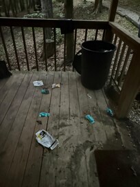 No one had cleaned after previous guests, trash was everywhere and inside was dirty too