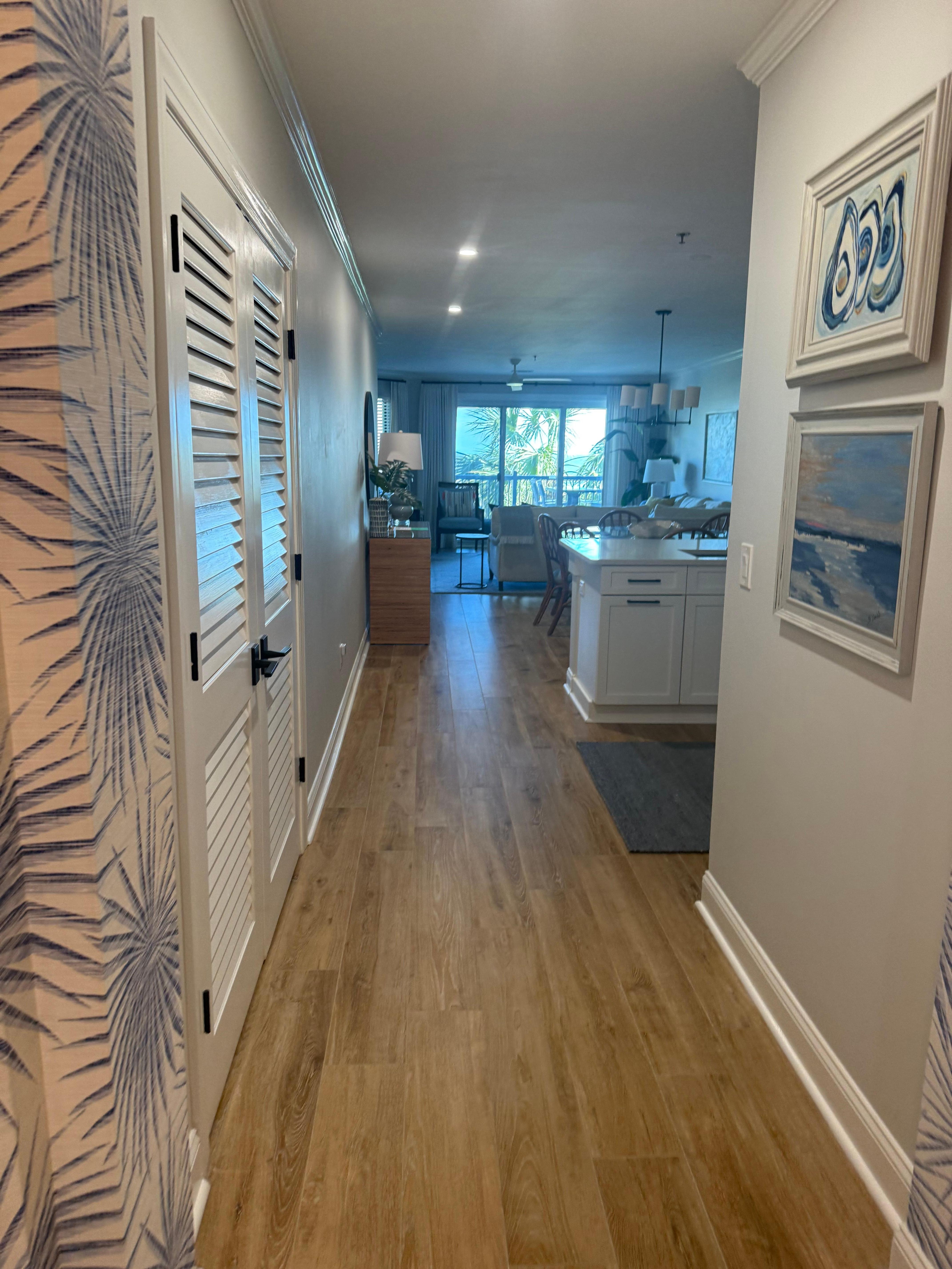 View as you walk through the front door 