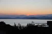 Solnedgång ifrån boendet