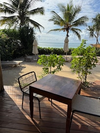 View on private deck outside room