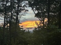 Sunset from deck