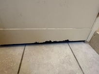 More old, chipped paint