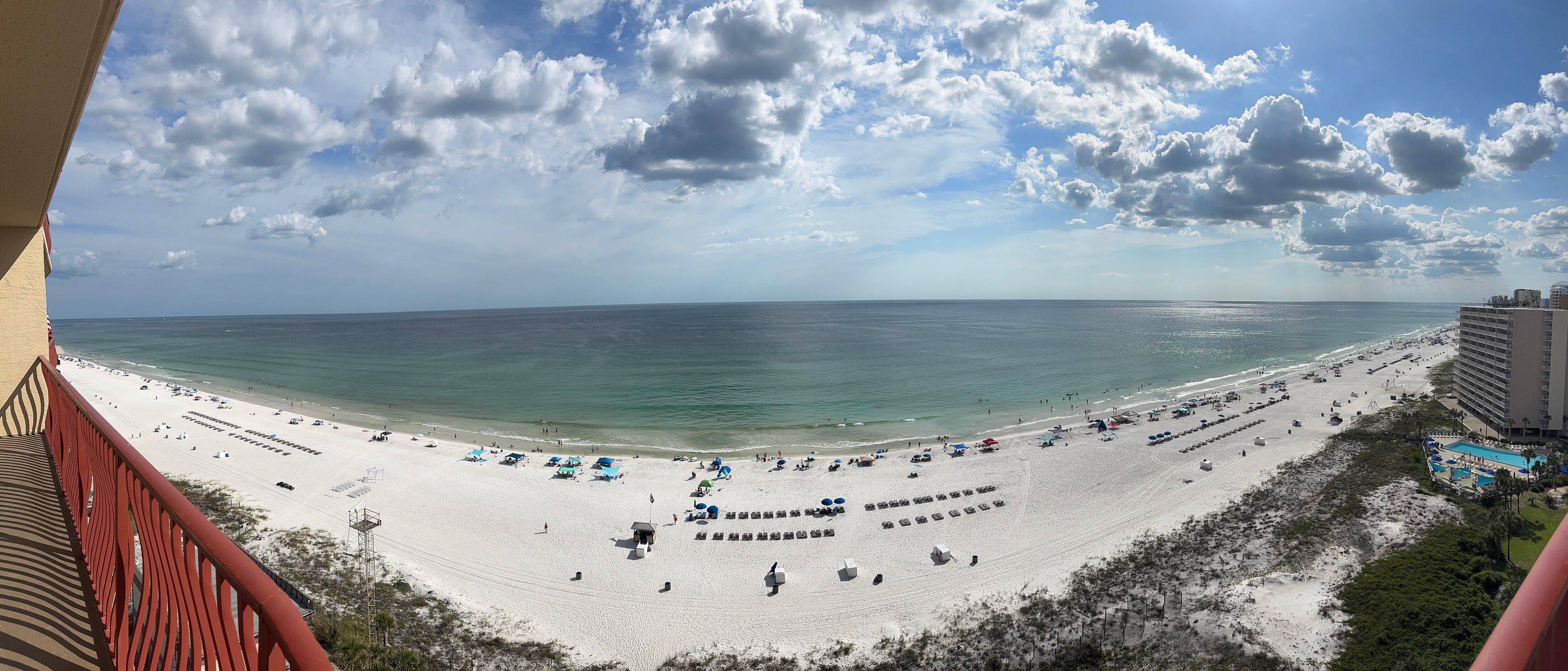 View from our balcony.
