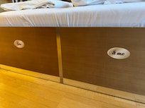 Love the stickers on the bed