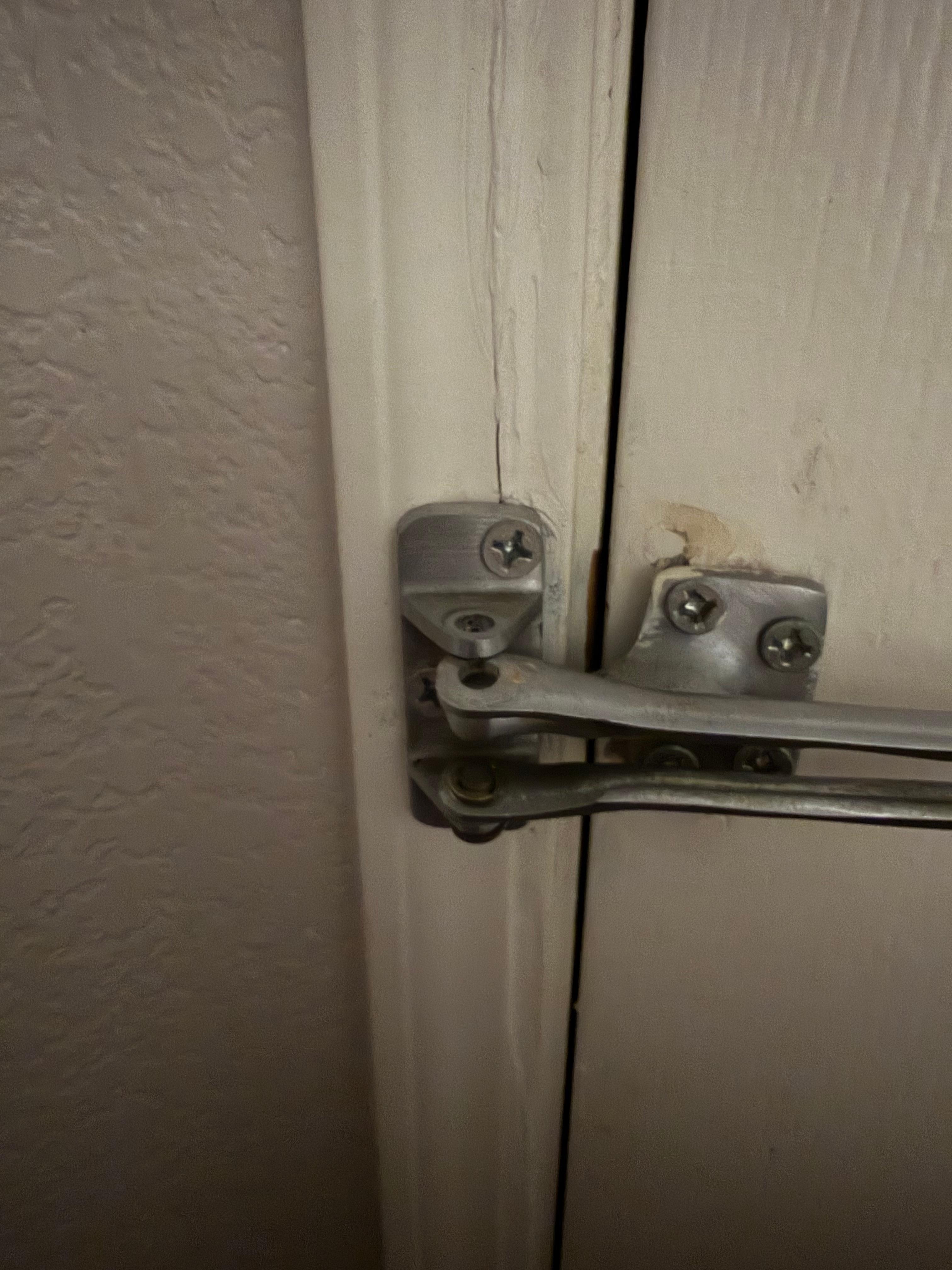 Back door latch missing a screw