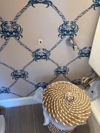 Broken toilet paper holder