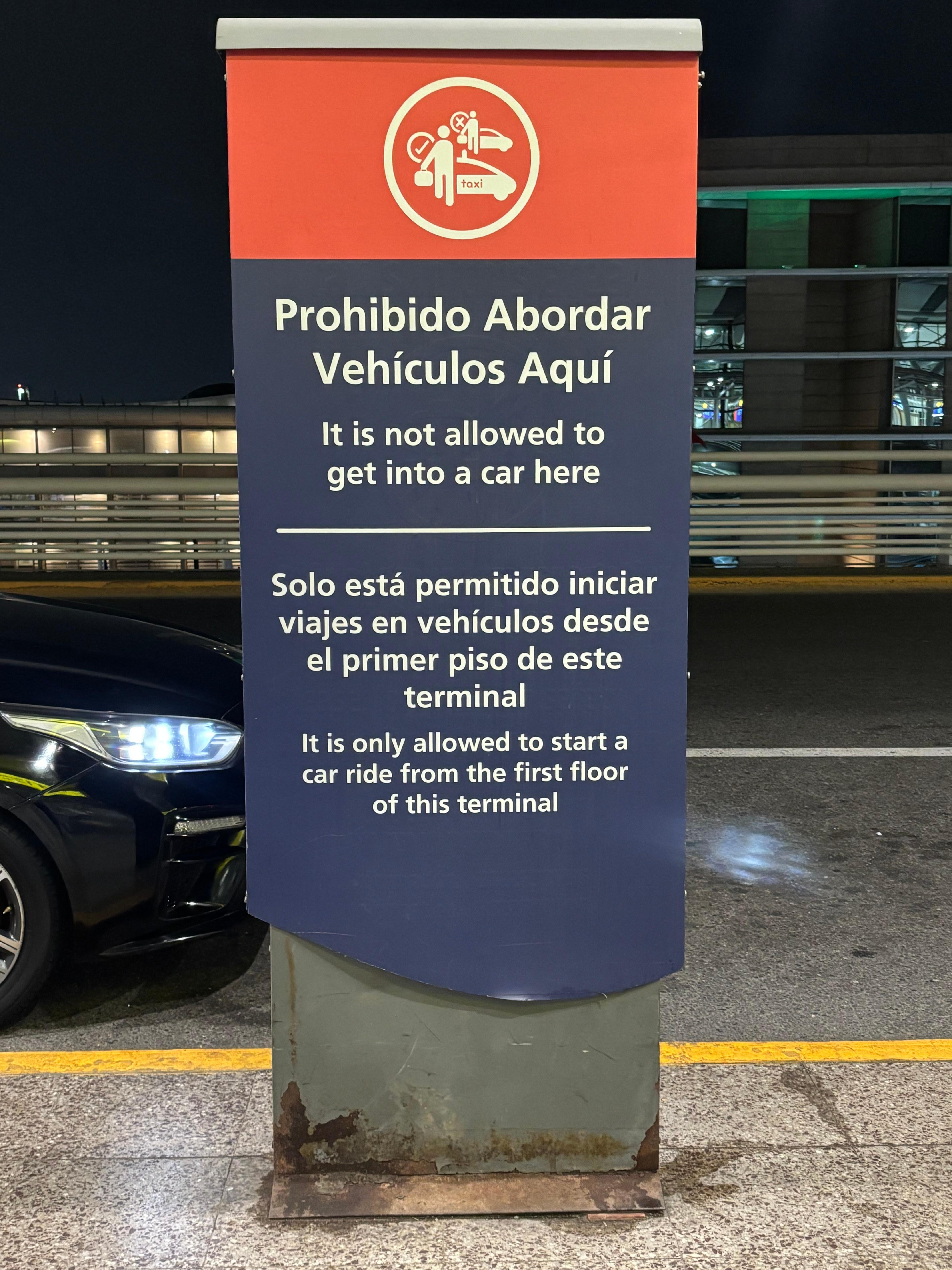 Nos recogen donde está esta nota!! Es contraritorio
