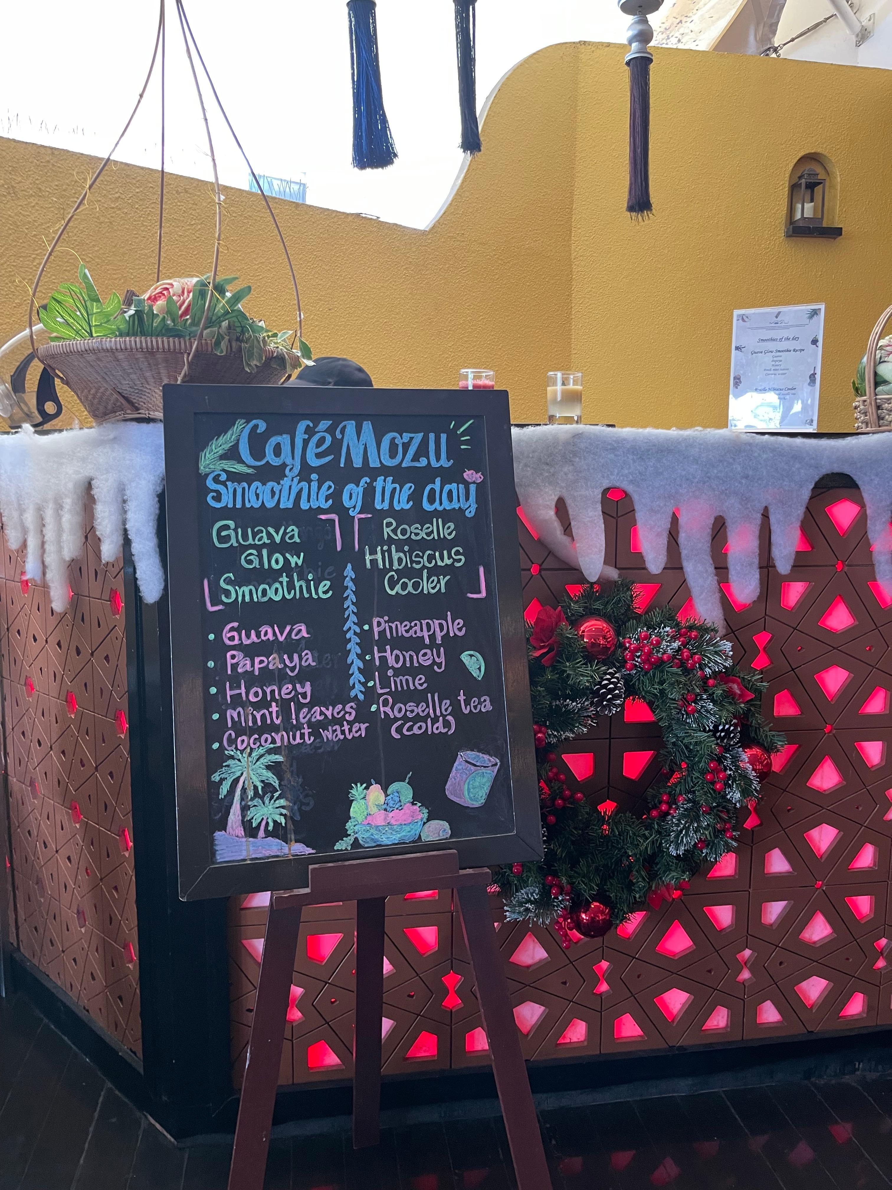 Smoothie station at breakfast