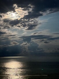 Moon light view from balcony