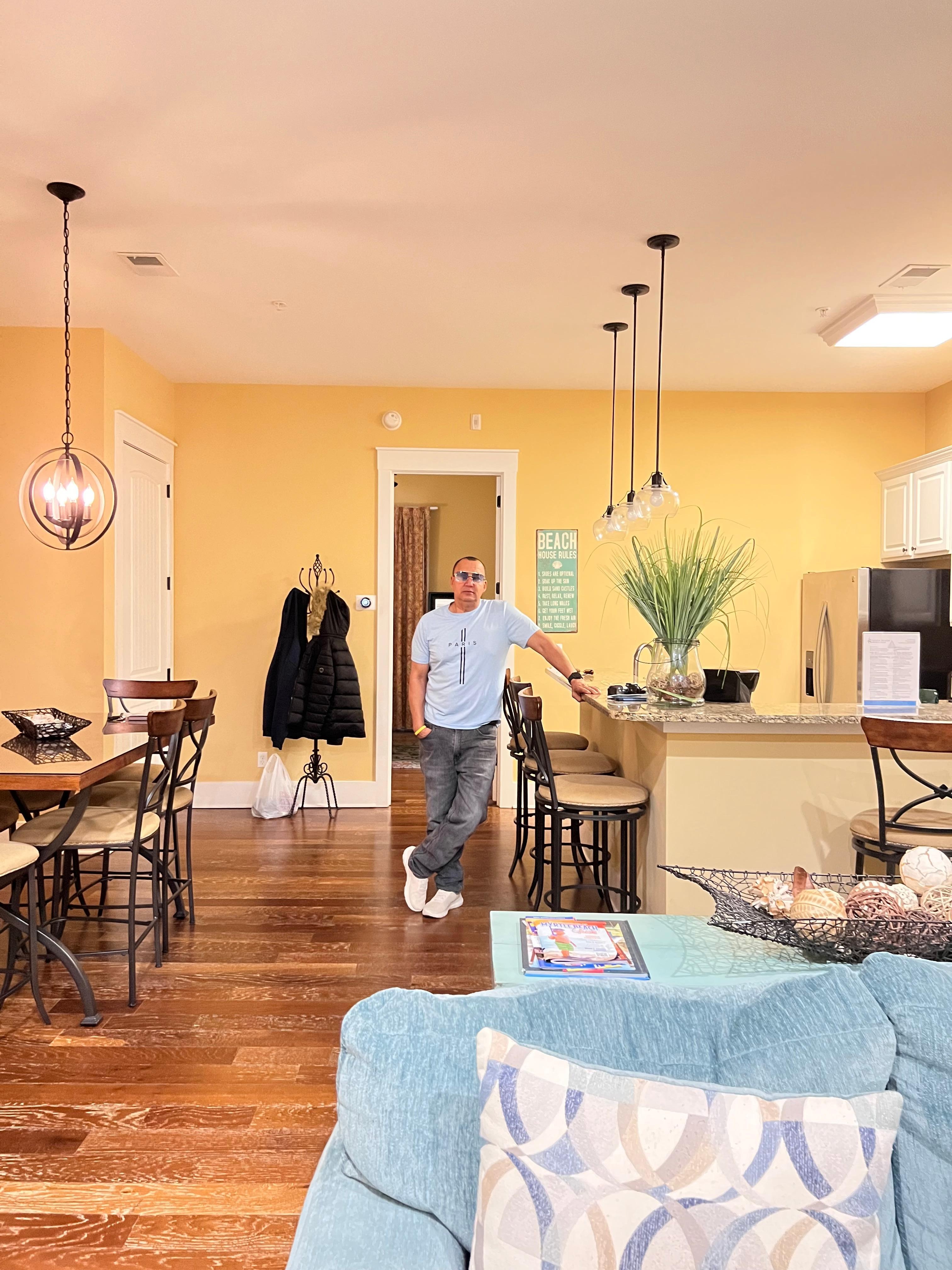 Enjoying the new room