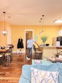 Enjoying the new room