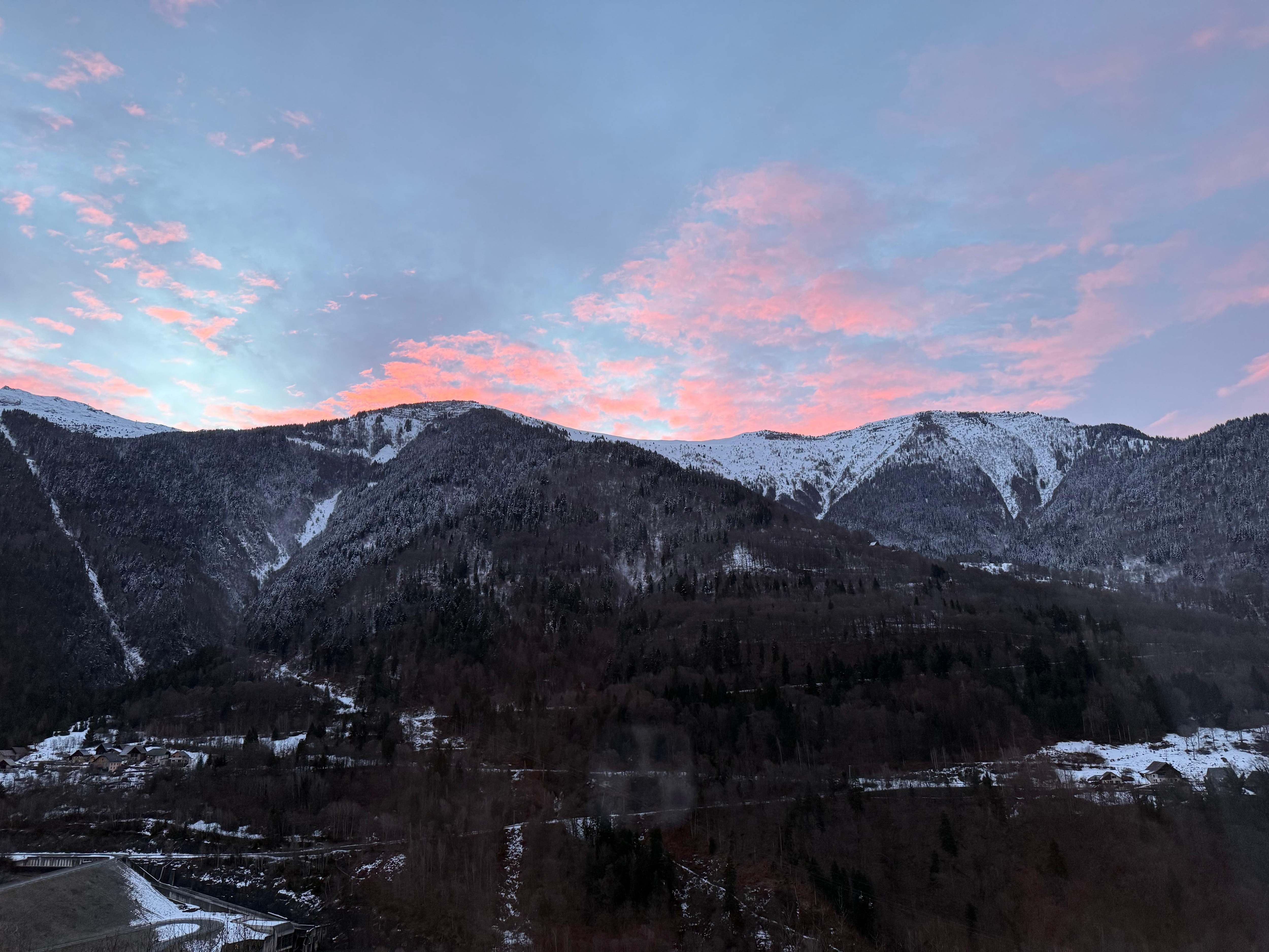 Morning view from the master bedroom.