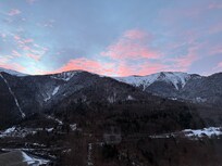 Morning view from the master bedroom.