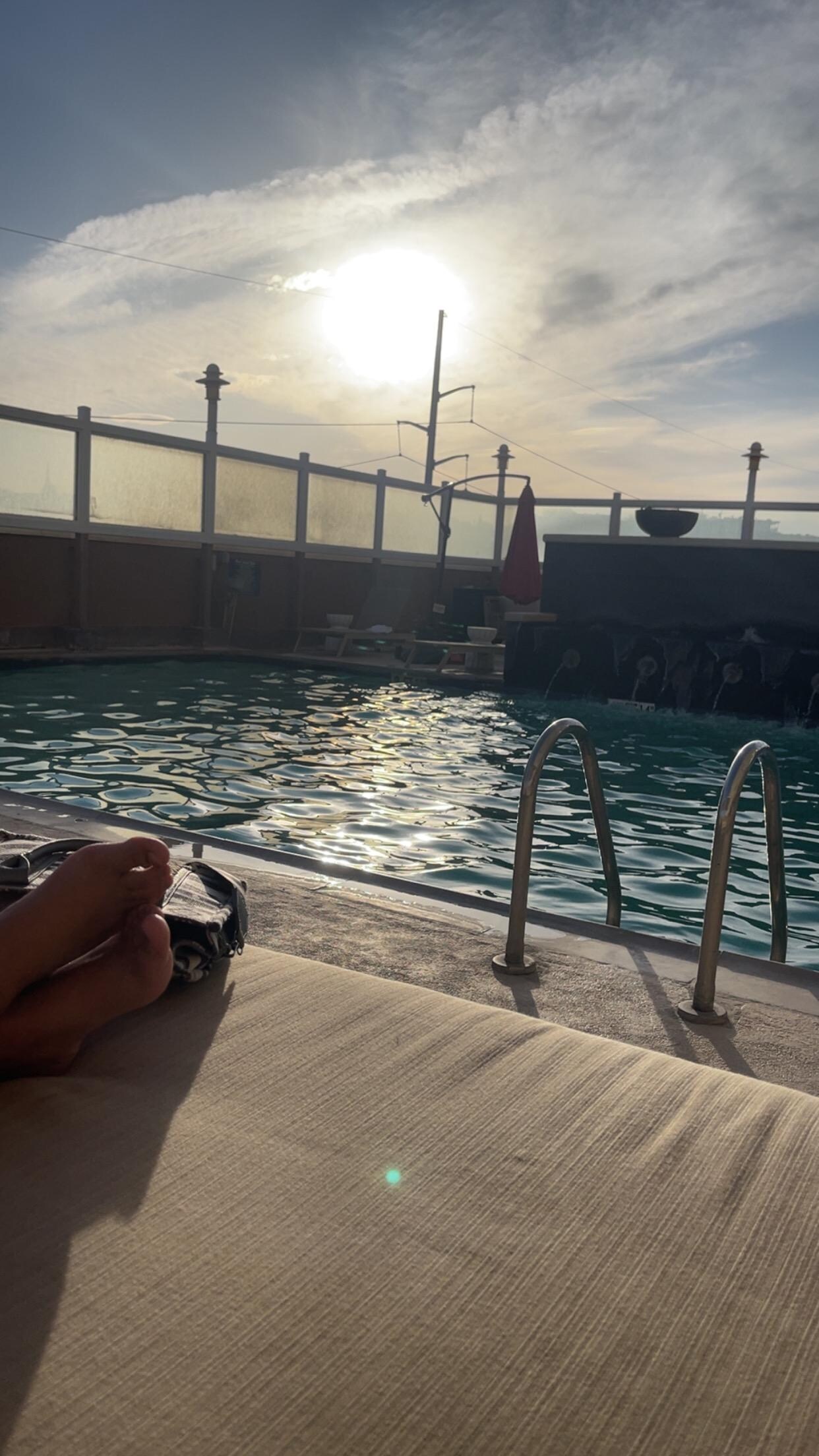 Enjoying the afternoon.