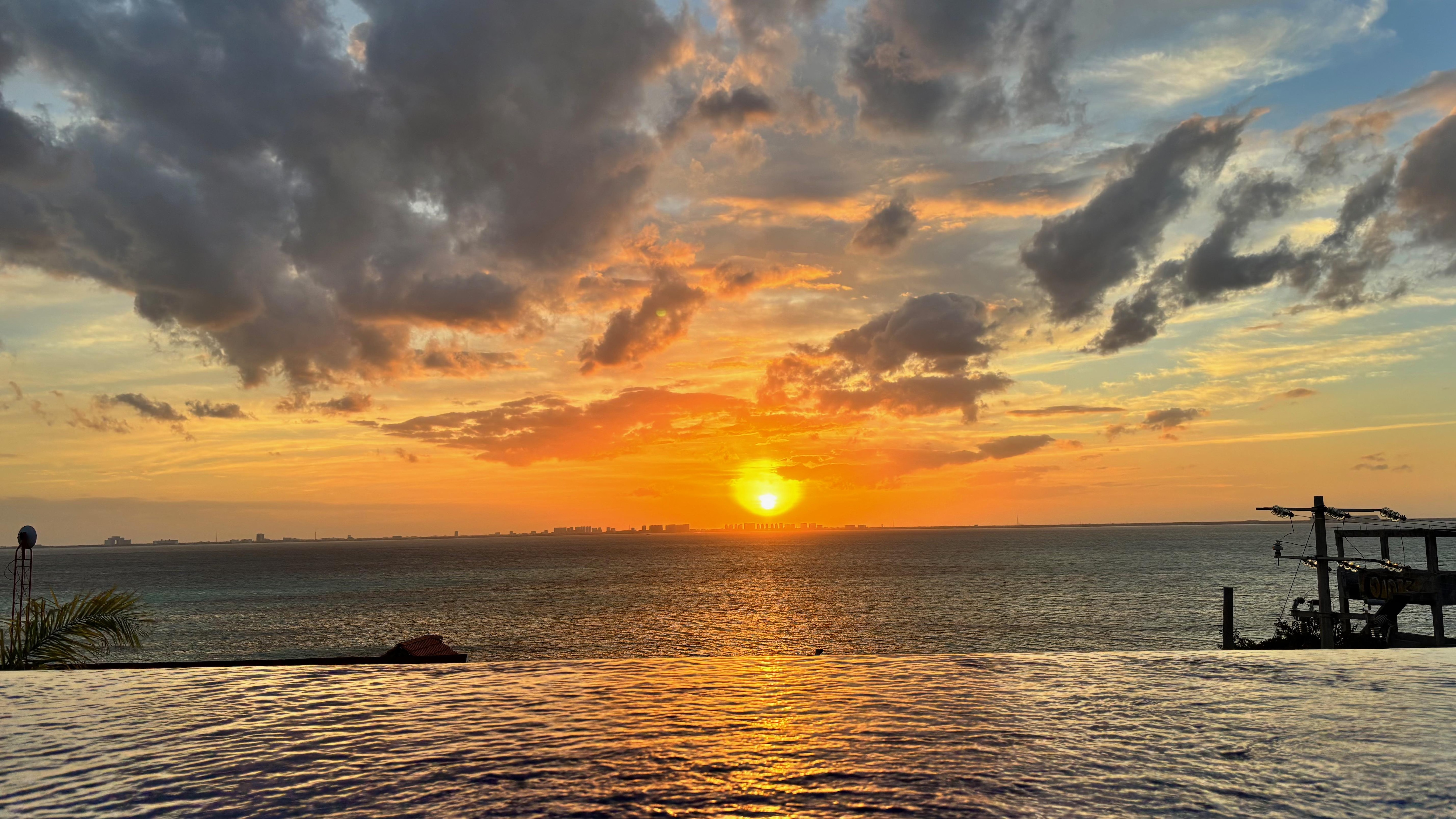 View from the rooftop pool!