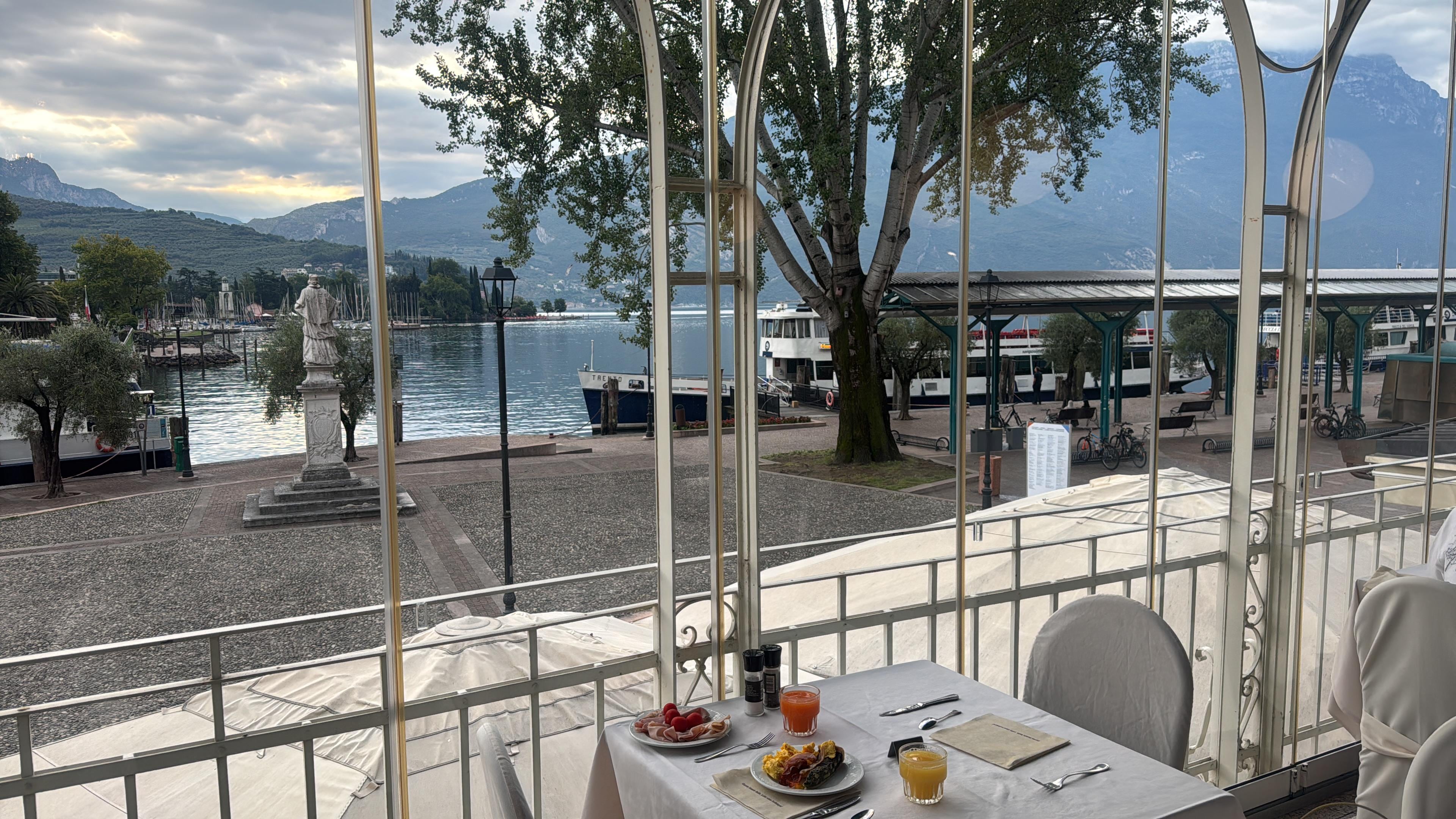 Vista do café da manhã 