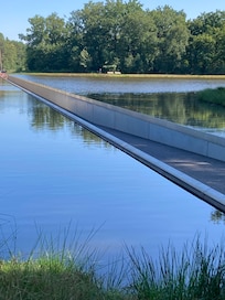 Fietsen door het water