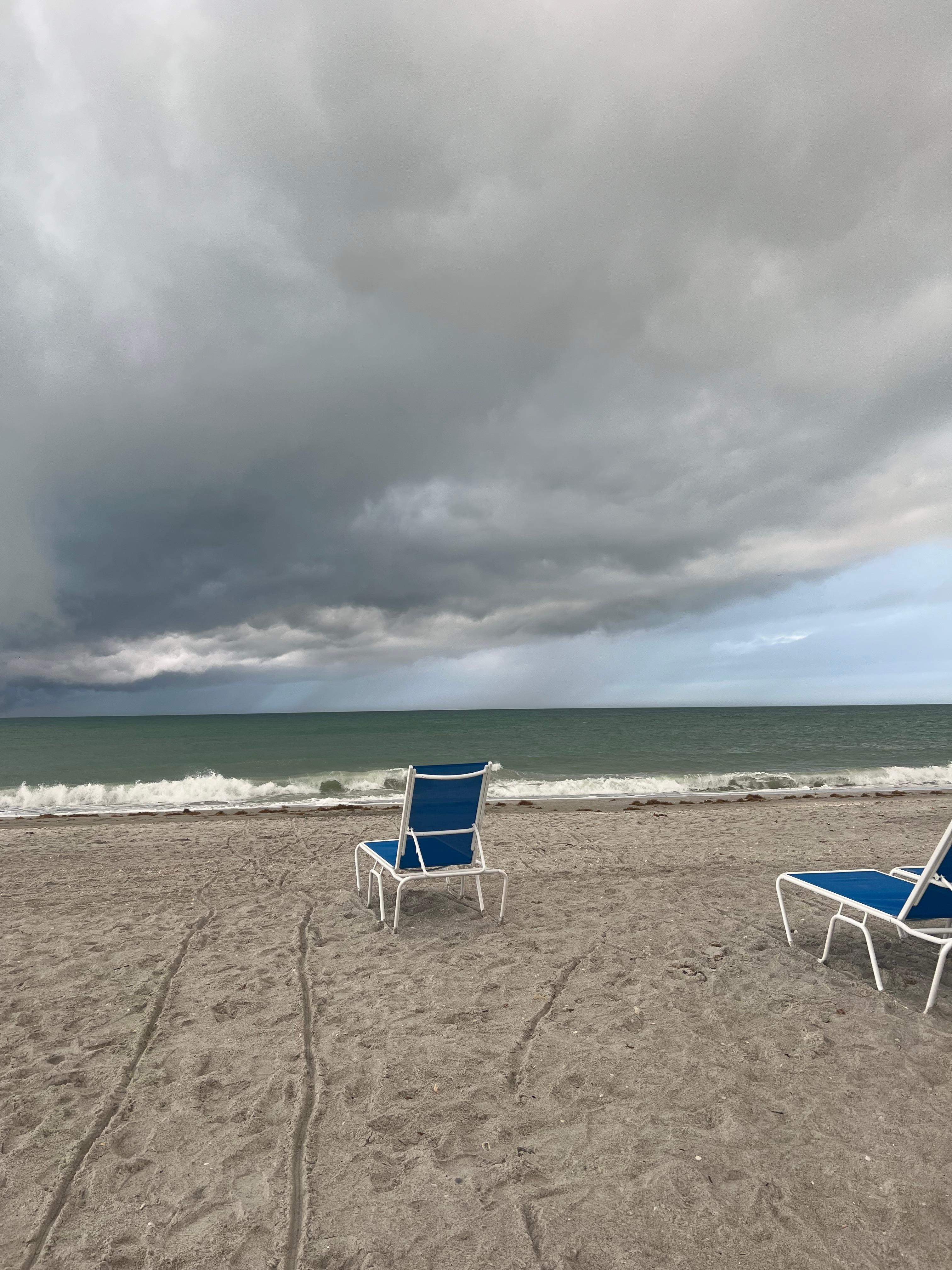 Morning on the beach. 