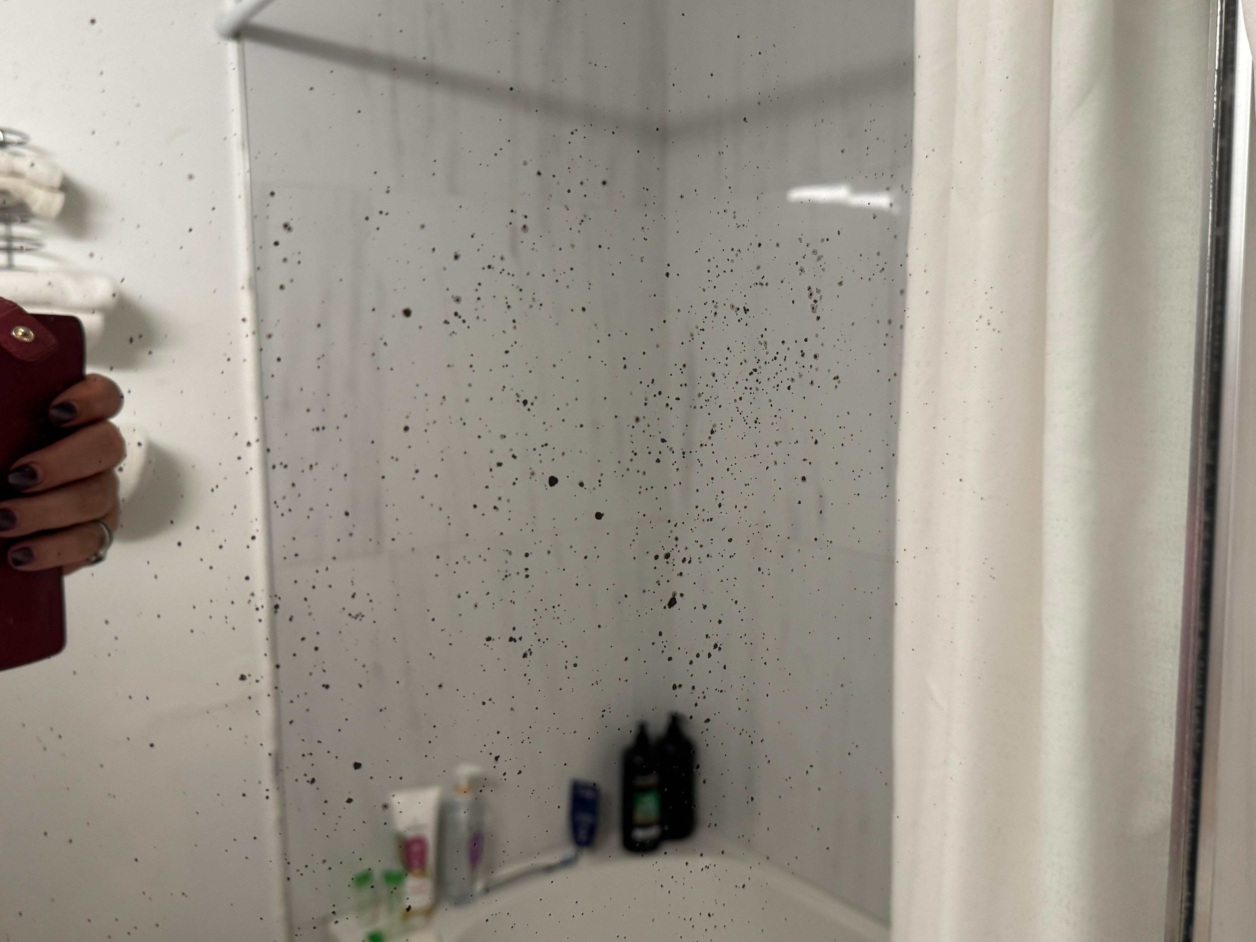 Something all over the mirror