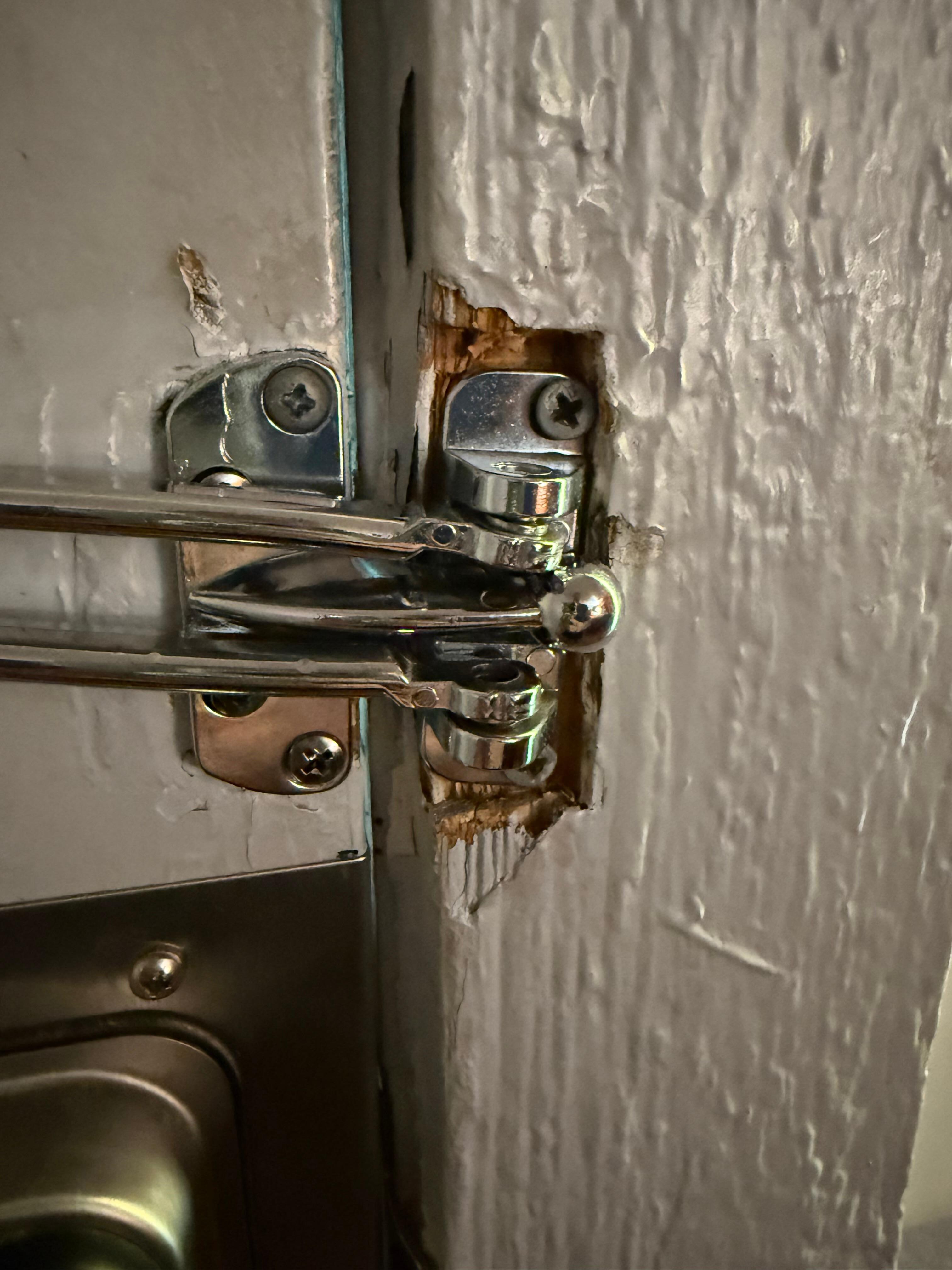 Broken door latch
