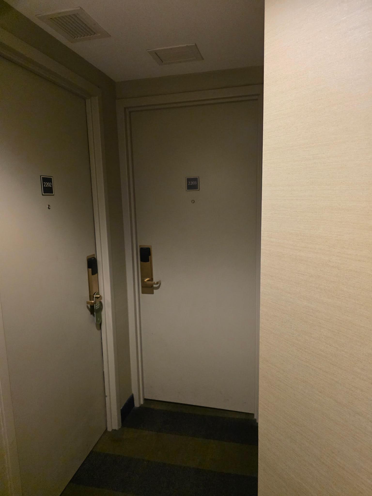 Picture from bathroom door