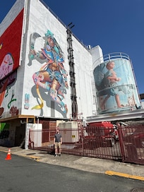 Art Deco Area where rental is located where we stayed, many Artistic & Graffiti drawings/ Murals… Beautiful….