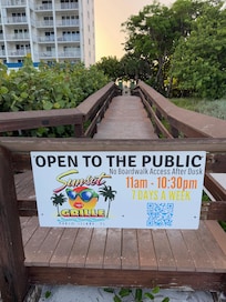 Easy access to the beach.