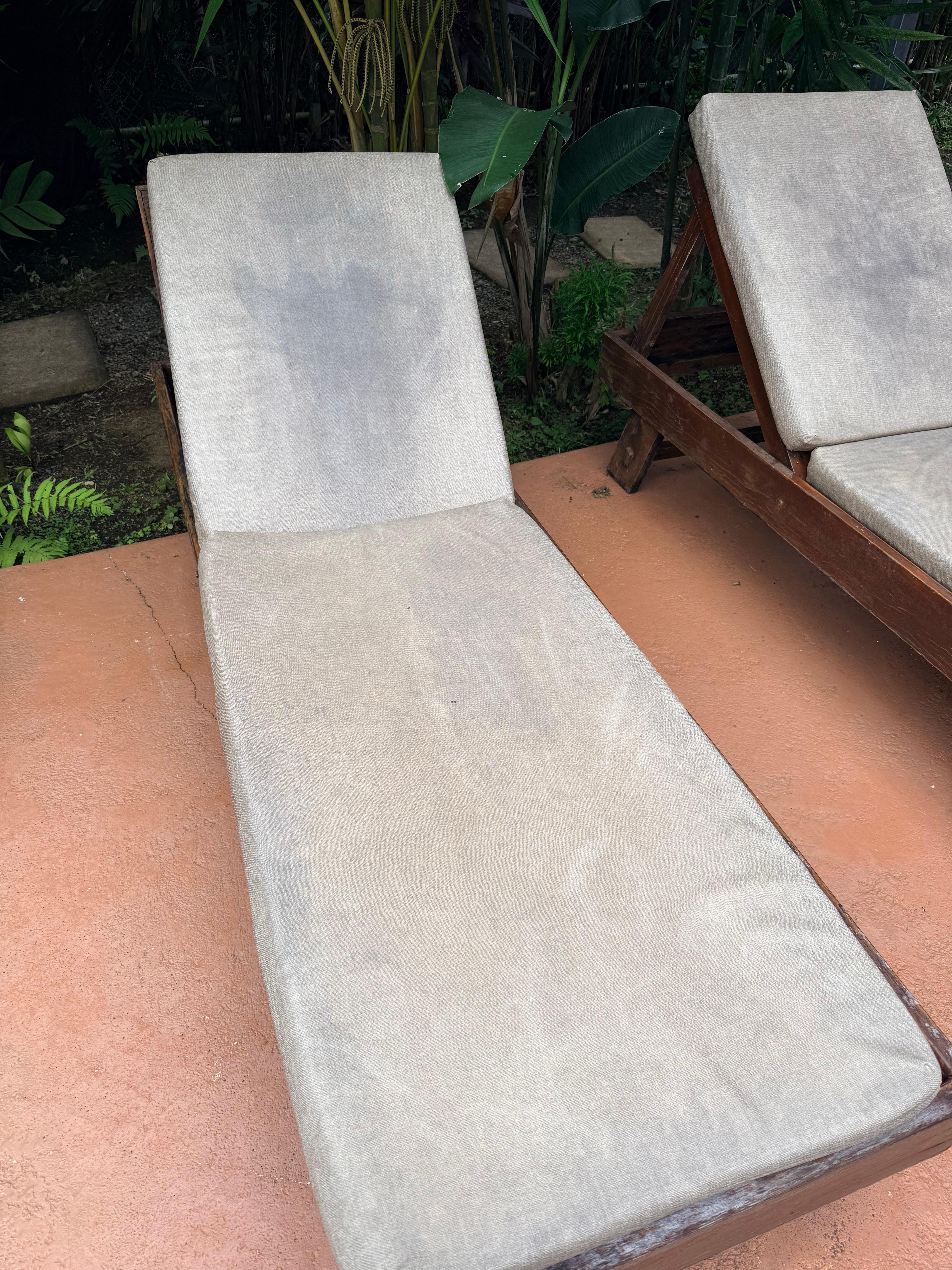 Moldy outdoor furniture. 