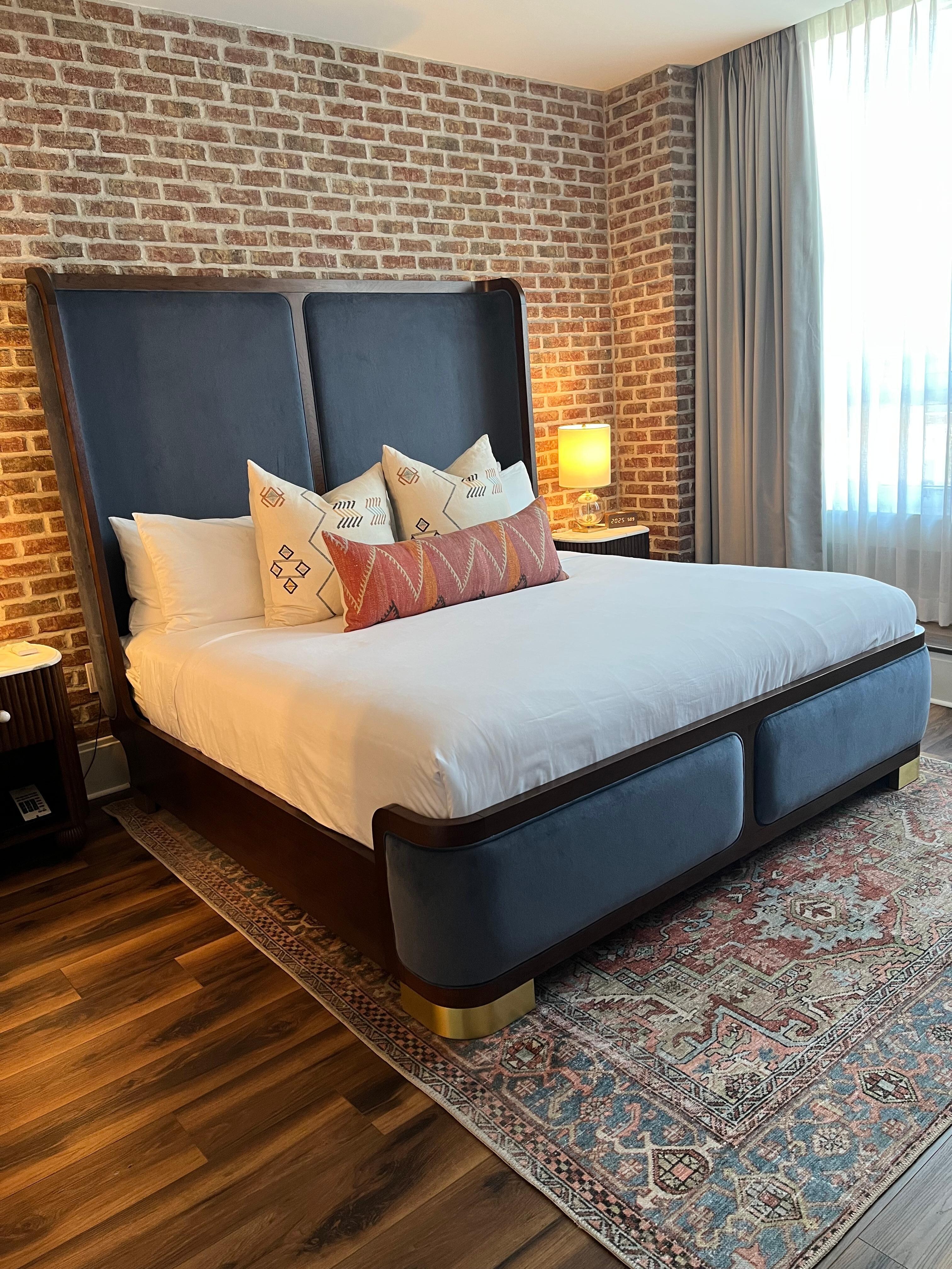 King bed, very comfortable.  