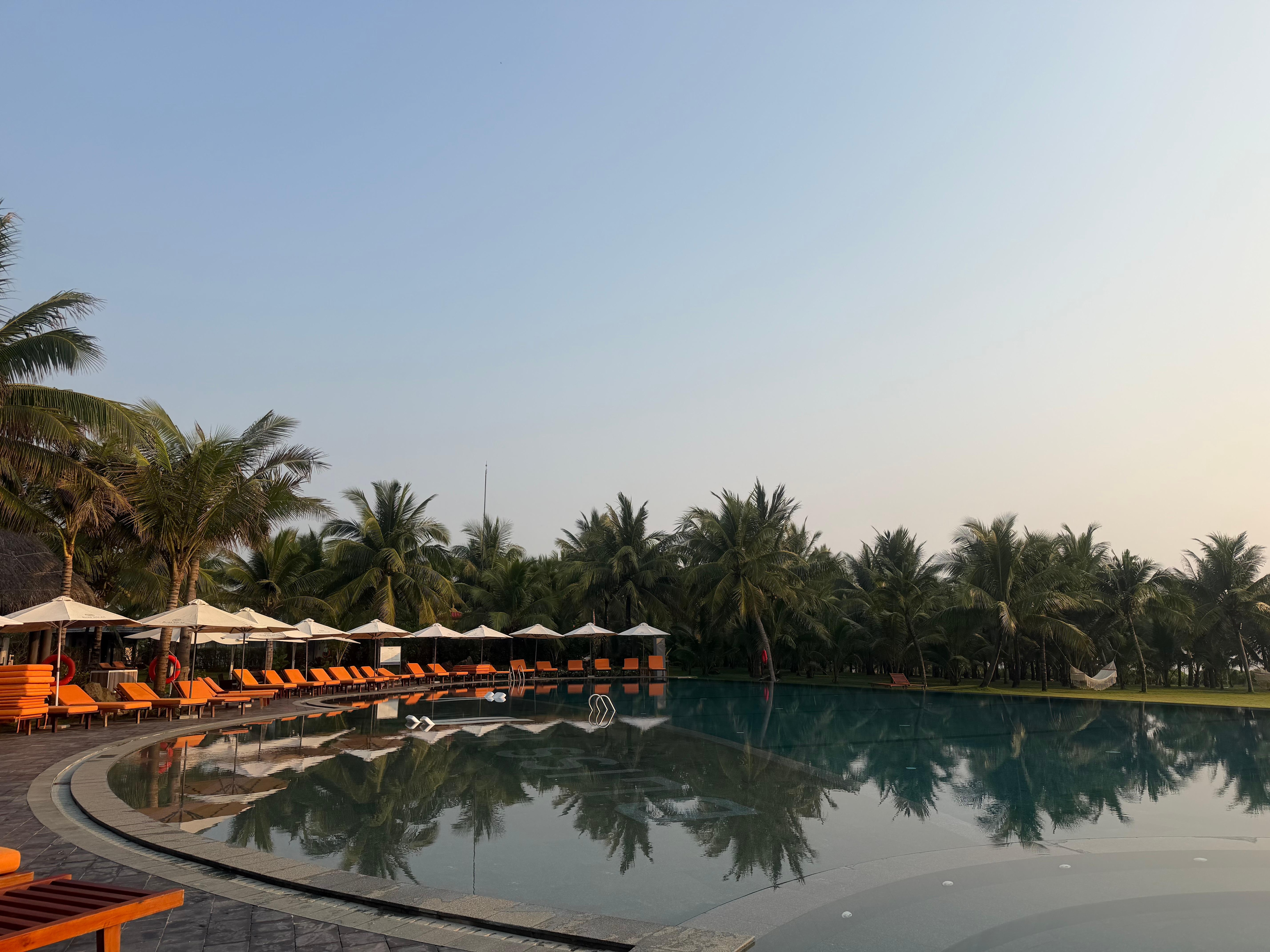 Swimming pool early morning 