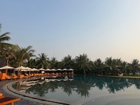 Swimming pool early morning