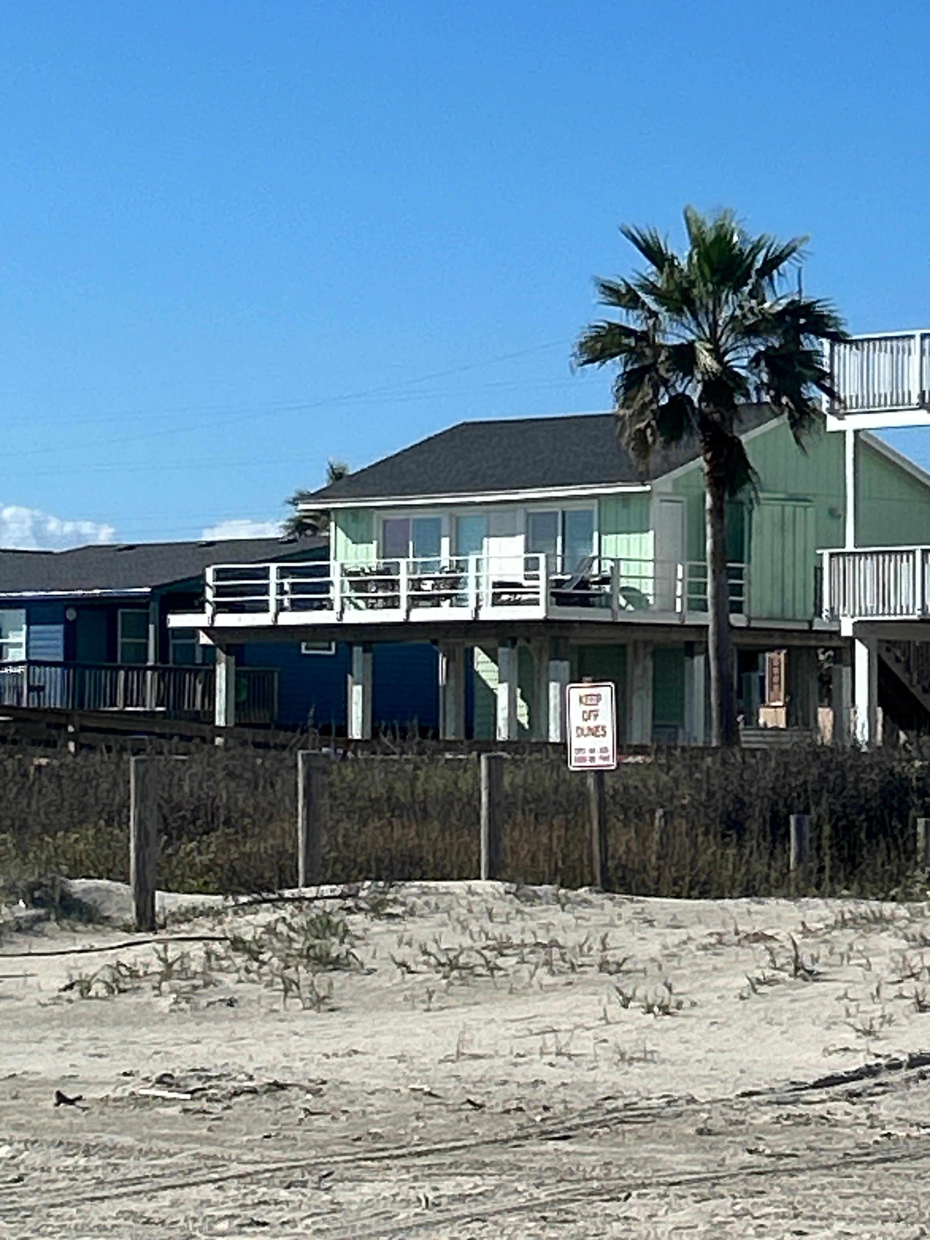 House from beach 