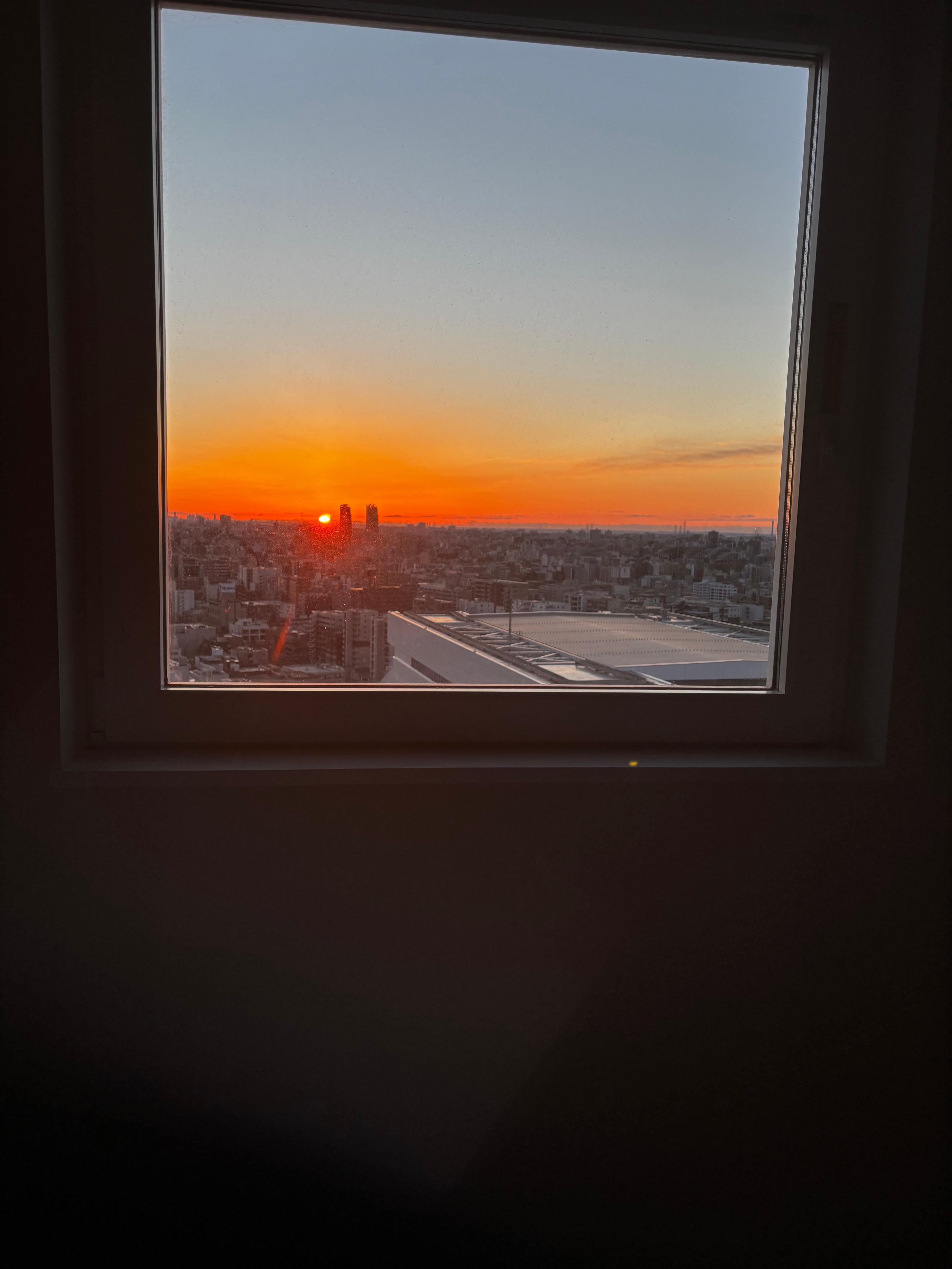 部屋から朝日が見れて、最高でした
