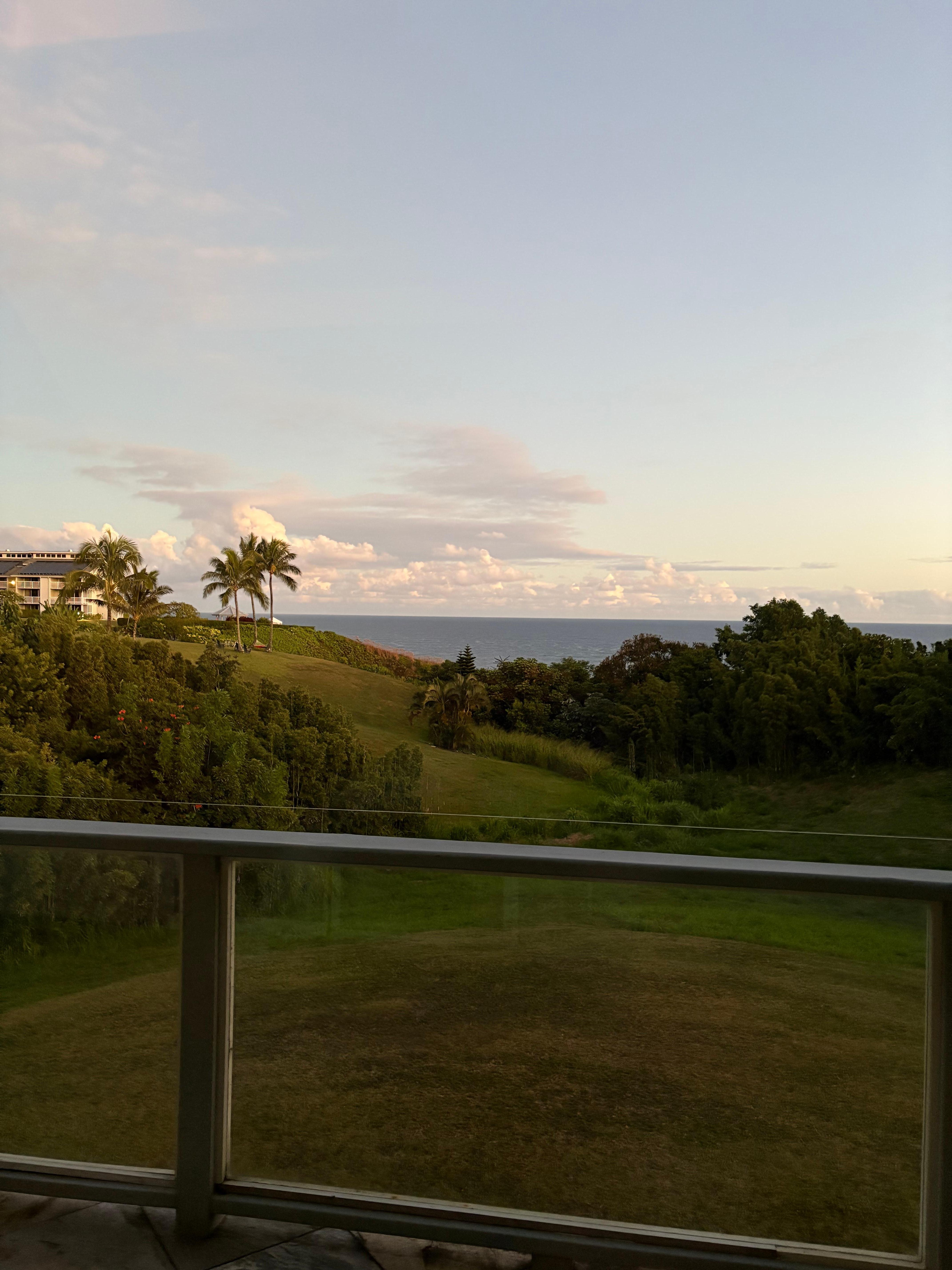 View from back deck, we enjoyed the sunsets 