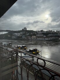 The view from the balcony onto the Douro River.