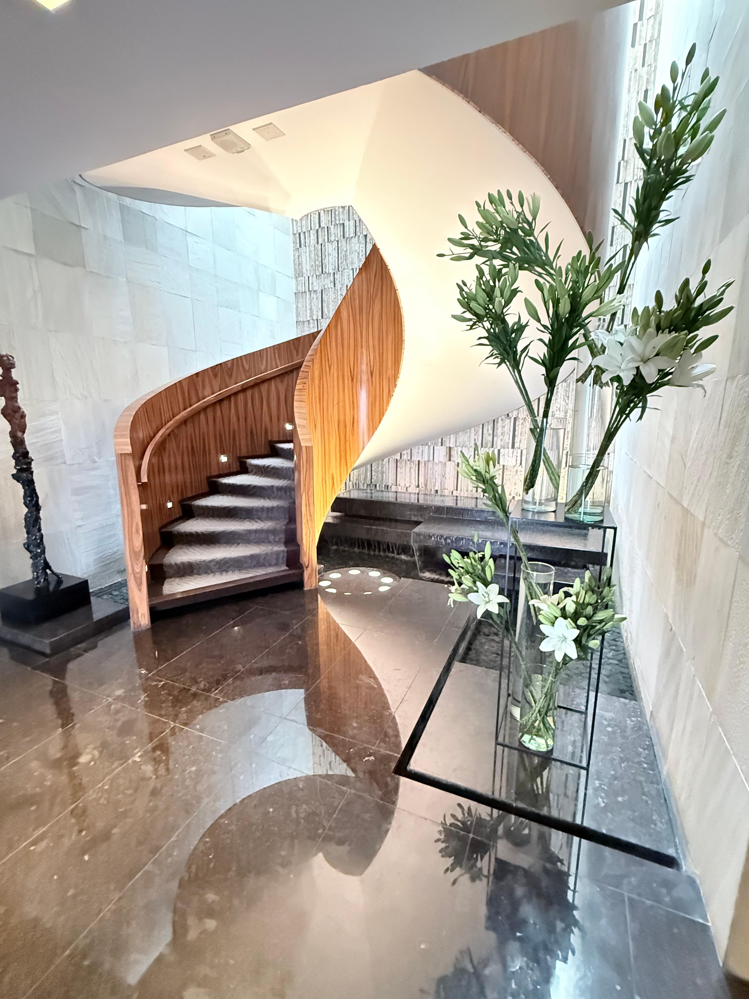 The lobby entrance is the perfect visual for the sustained excellence that awaits you.