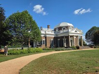 Jefferson home, Monticello, about 1 hr, 10 min drive west.