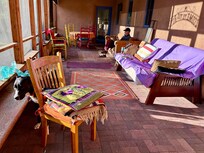 The wondererf back porch.